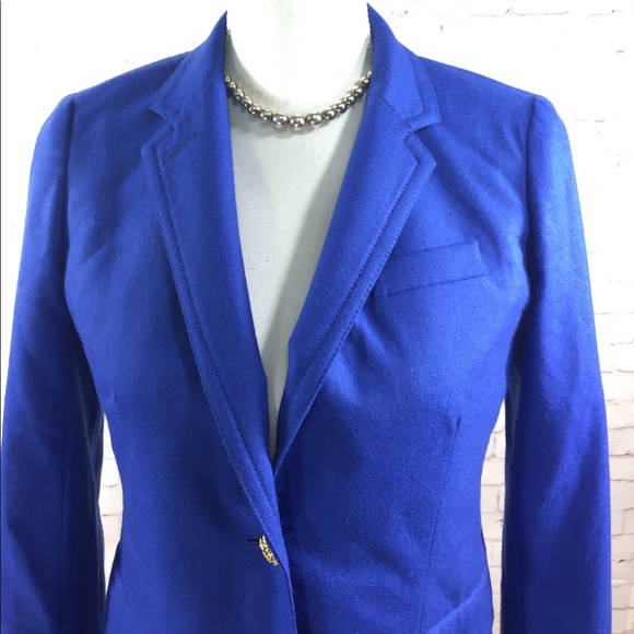 J. Crew School Boy Royal Blue Blazer Size 2 - Picture 2 of 8